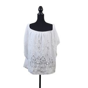 Lane Bryant White Lace Blouse Size 18/20